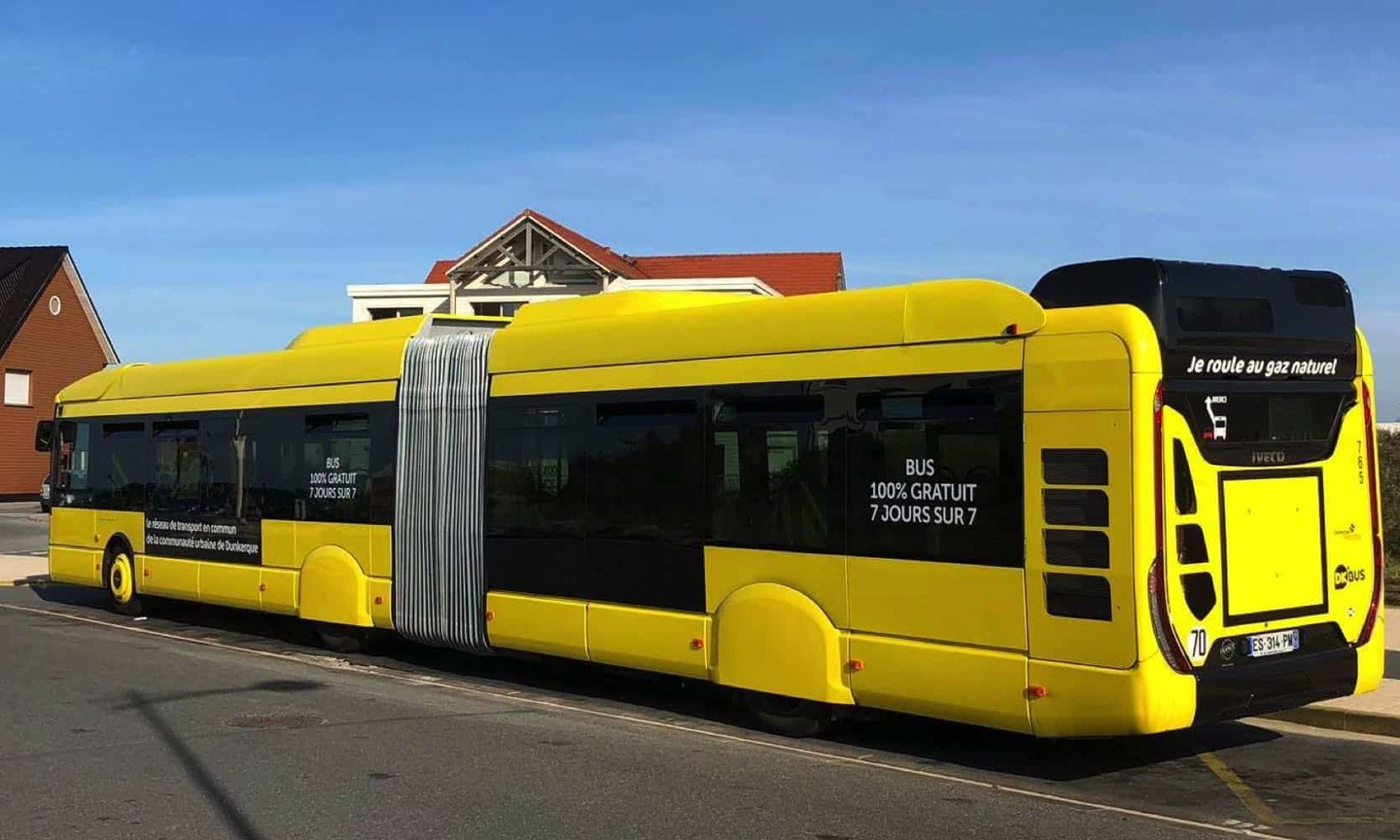 Bus de Dunkreque totalement gratuit.