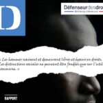 Page de garde du rapport de la défenseure des droits