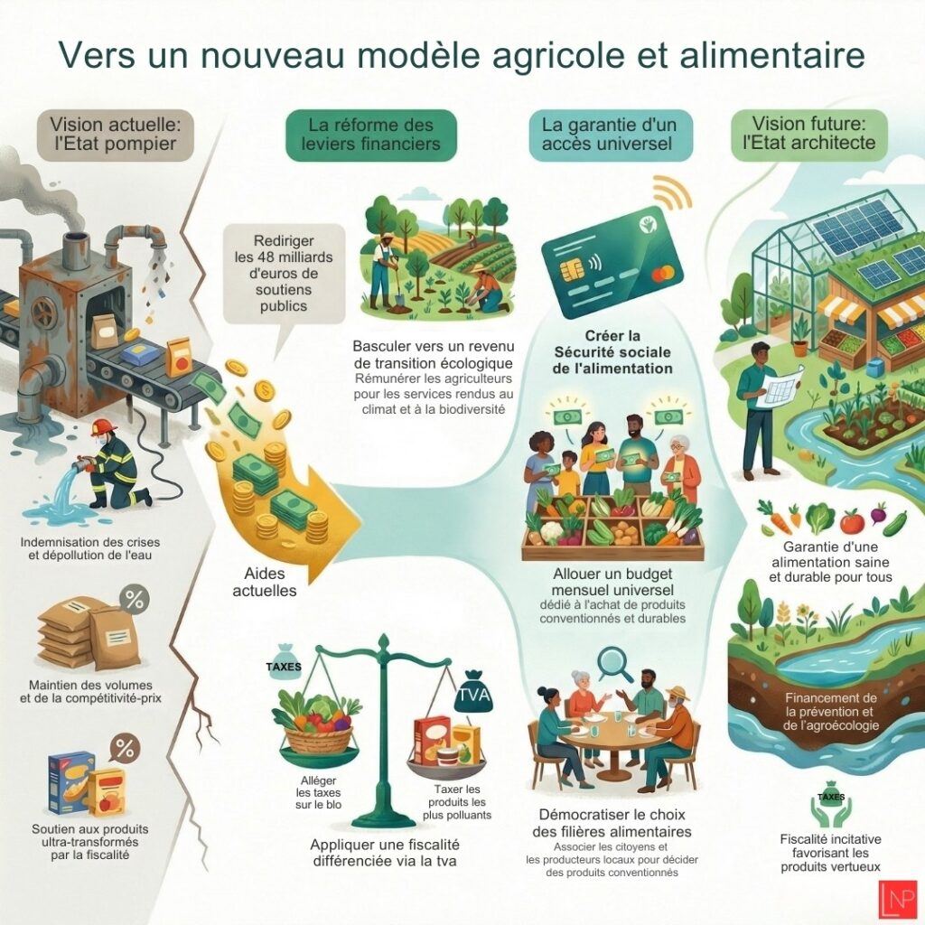 Infographie d'un nouveau modèle agricole