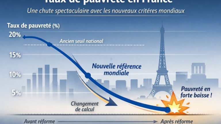 Recul spectaculaire de pauvreté en France grâce à un nouveau mode de calcul