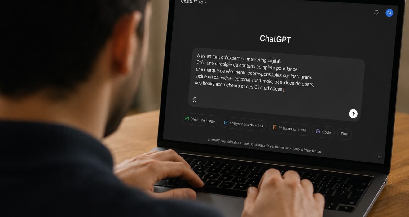 Prompt sur ChatGPT