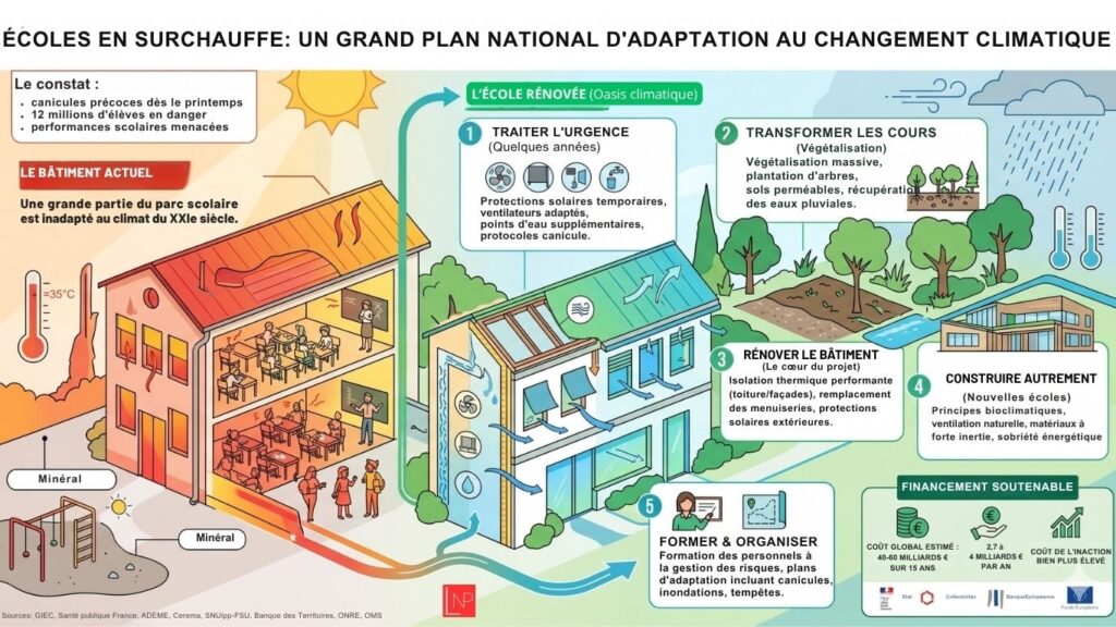Infographie sur ce qu'il faudrait faire pour l'école