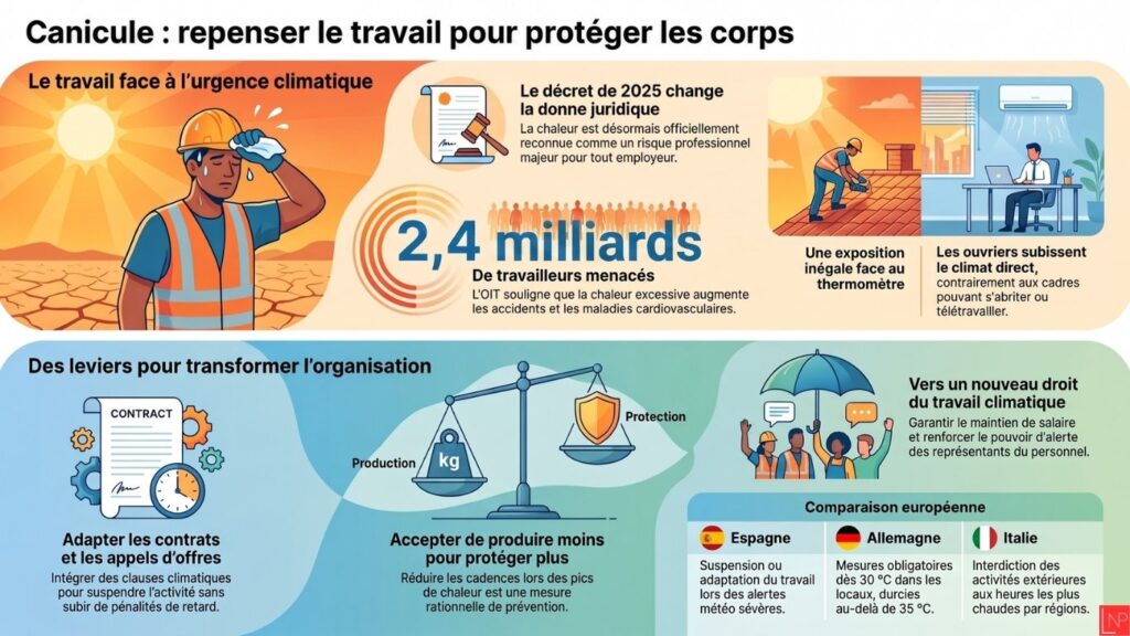 INFOGRAPHIE CANICULE ET PROTECTION DES TRAVAILLEURS