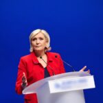Image d'archive de Marine Le Pen en meeting à Lille