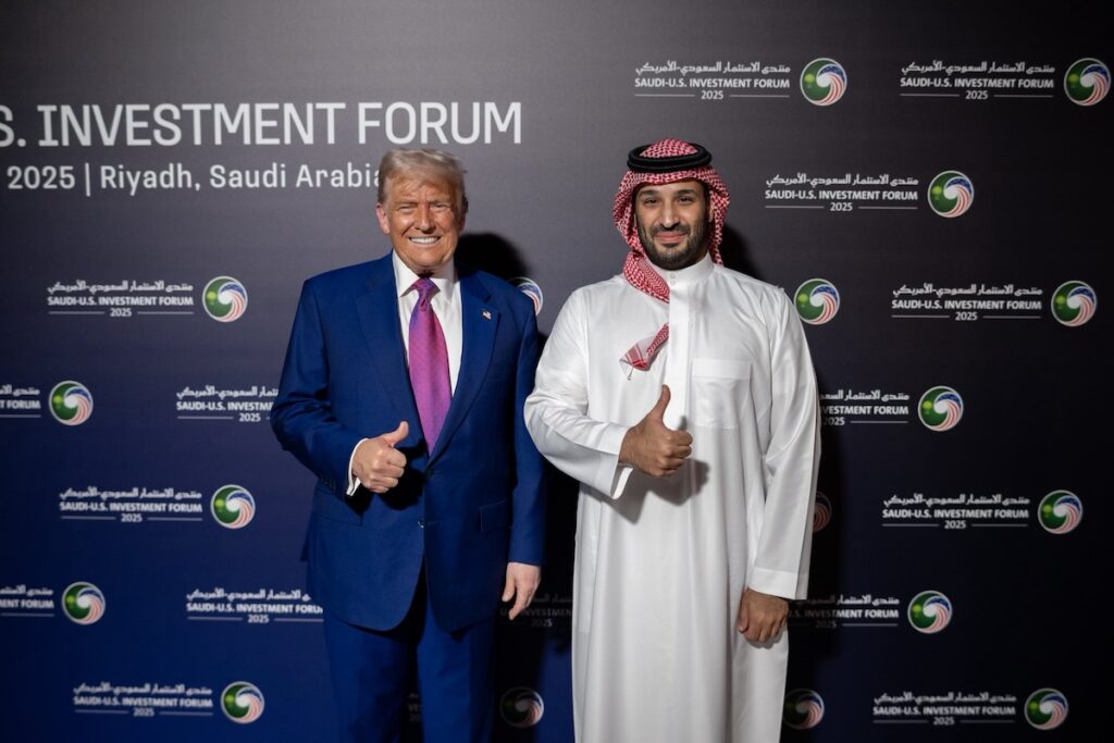 Le président Donald Trump et le prince héritier saoudien Mohammed ben Salmane, lors de la visite d'État de Donald Trump en Arabie saoudite.